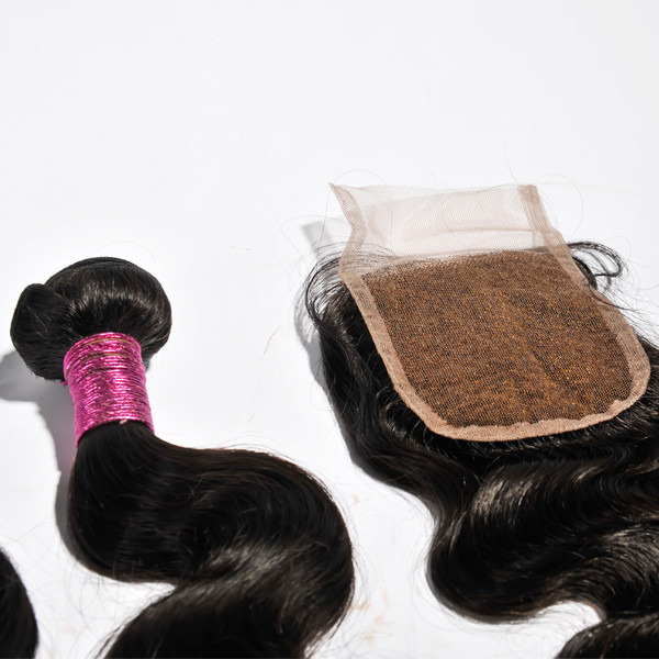 Body Wave human hair Lace closure hair bundles with closure YL096